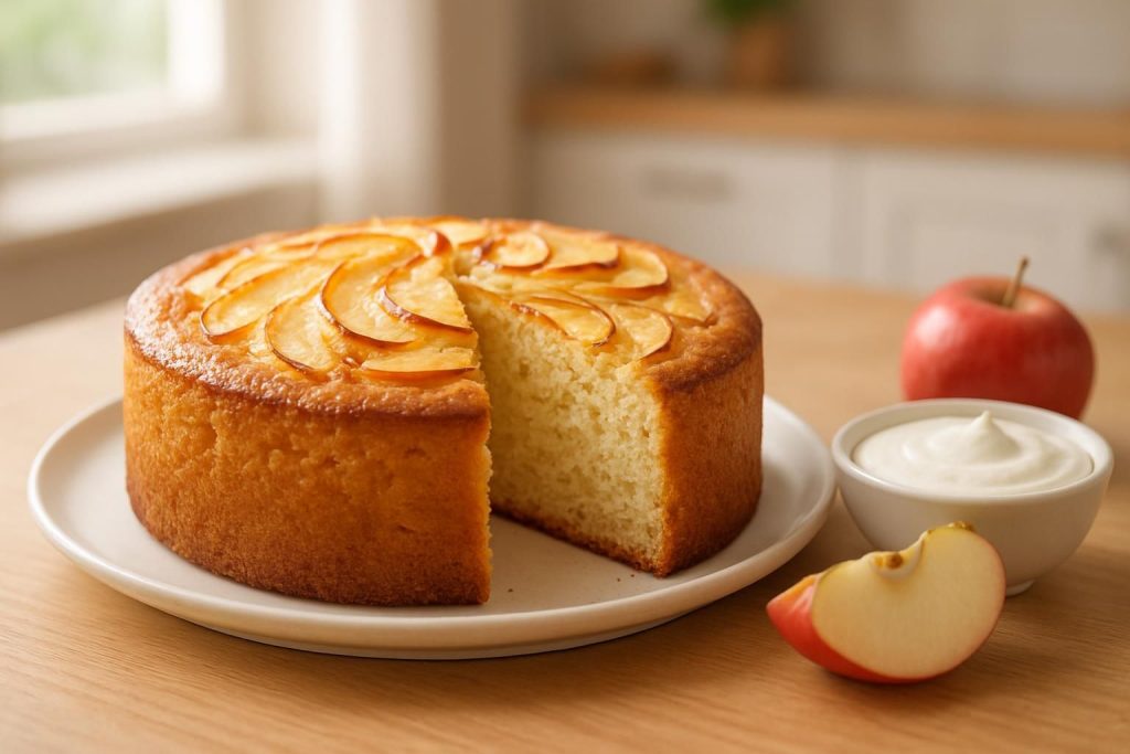 Découvrez notre recette rapide de gâteau aux pommes moelleux au yaourt, facile à préparer et délicieusement fondant pour toutes vos envies sucrées.