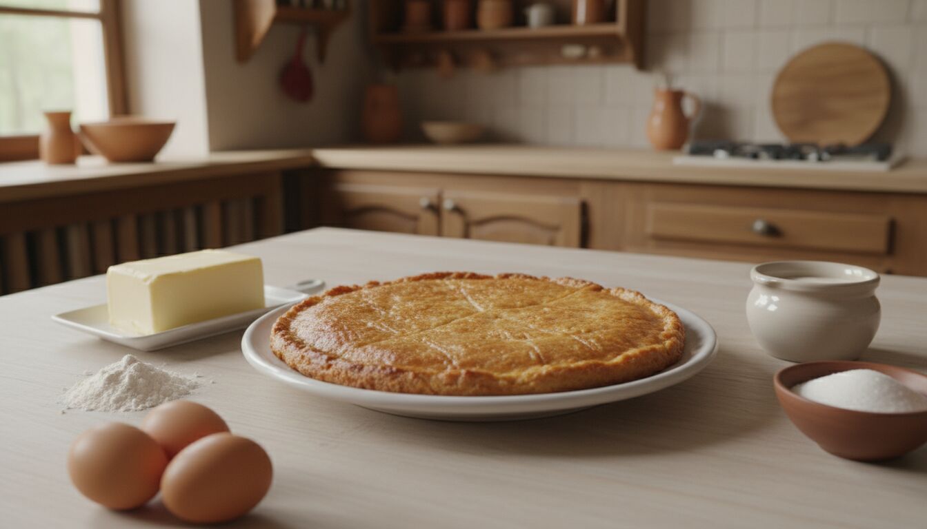 Découvrez la recette authentique de la galette charentaise, un délice moelleux et parfumé typique de la région Charente, facile à réaliser chez vous.