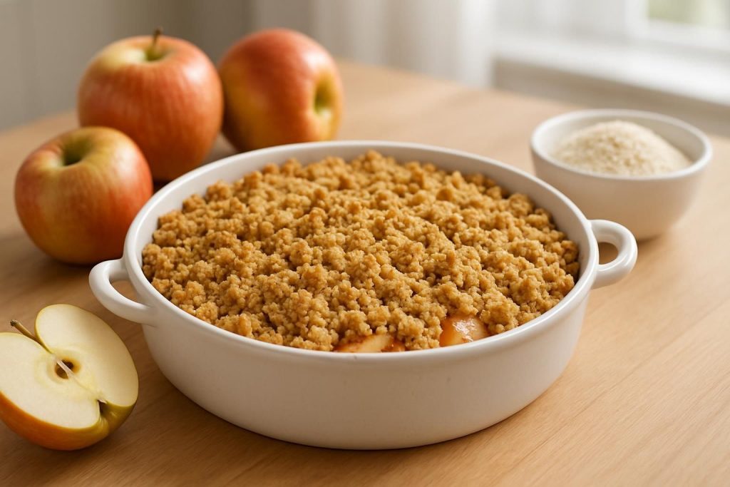 Découvrez une recette légère de crumble aux pommes sans beurre, parfaite pour un dessert gourmand et sain. Facile et rapide à préparer, elle séduira vos papilles sans culpabilité.