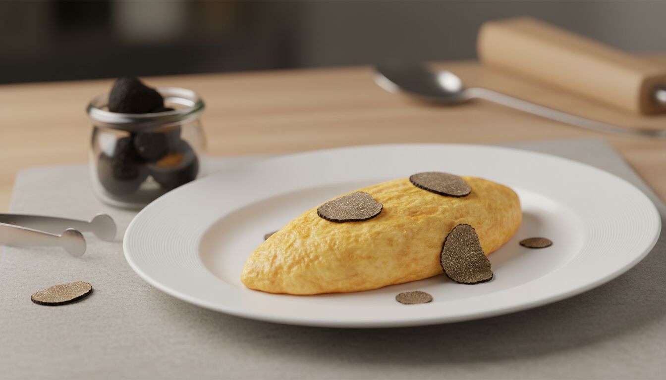 Découvrez la recette d'omelette aux truffes d'un grand chef, alliant simplicité et saveurs délicates pour un plat raffiné et gourmand.