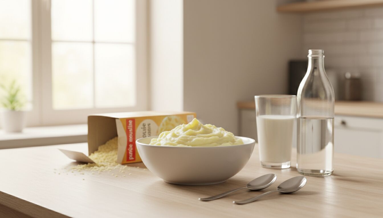 Découvrez la bonne quantité de lait et d'eau pour préparer une purée Mousline parfaite, onctueuse et savoureuse à chaque fois.