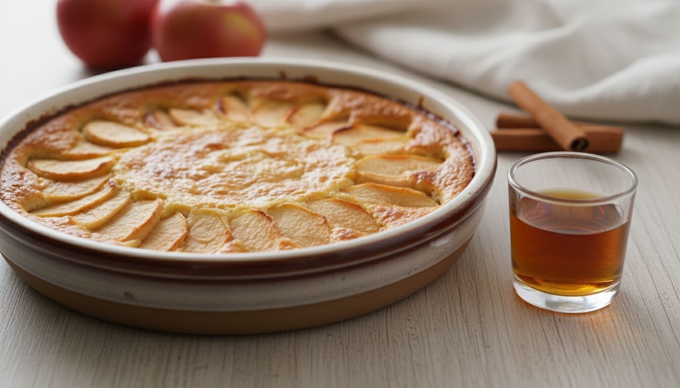 Découvrez notre recette délicieuse de flognarde aux pommes et au rhum, un dessert traditionnel français facile à préparer qui ravira vos papilles avec ses saveurs gourmandes et parfumées.