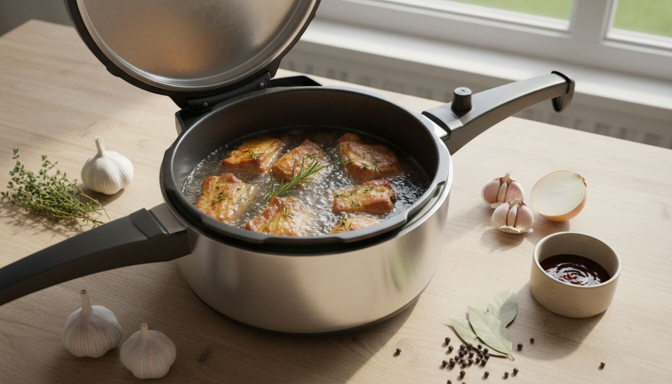 Découvrez le temps de cuisson idéal des travers de porc en cocotte-minute pour une viande tendre et savoureuse, ainsi que des astuces pour réussir vos recettes rapidement.