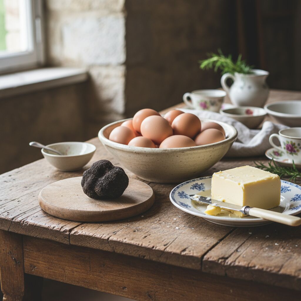 Découvrez la recette d'omelette aux truffes d'un grand chef pour un plat raffiné et savoureux, parfait pour impressionner vos invités.