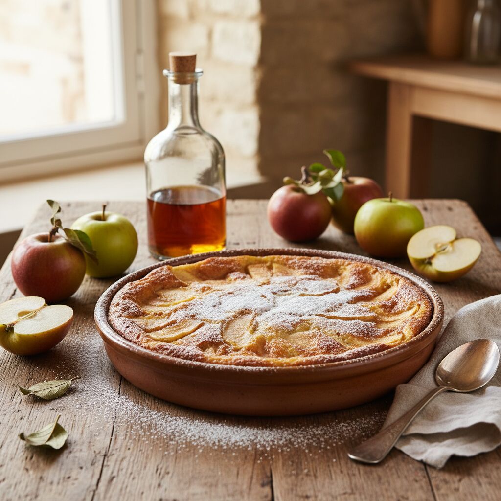 Découvrez une recette délicieuse de flognarde aux pommes et au rhum, un dessert traditionnel français facile à préparer et parfait pour toutes les occasions.