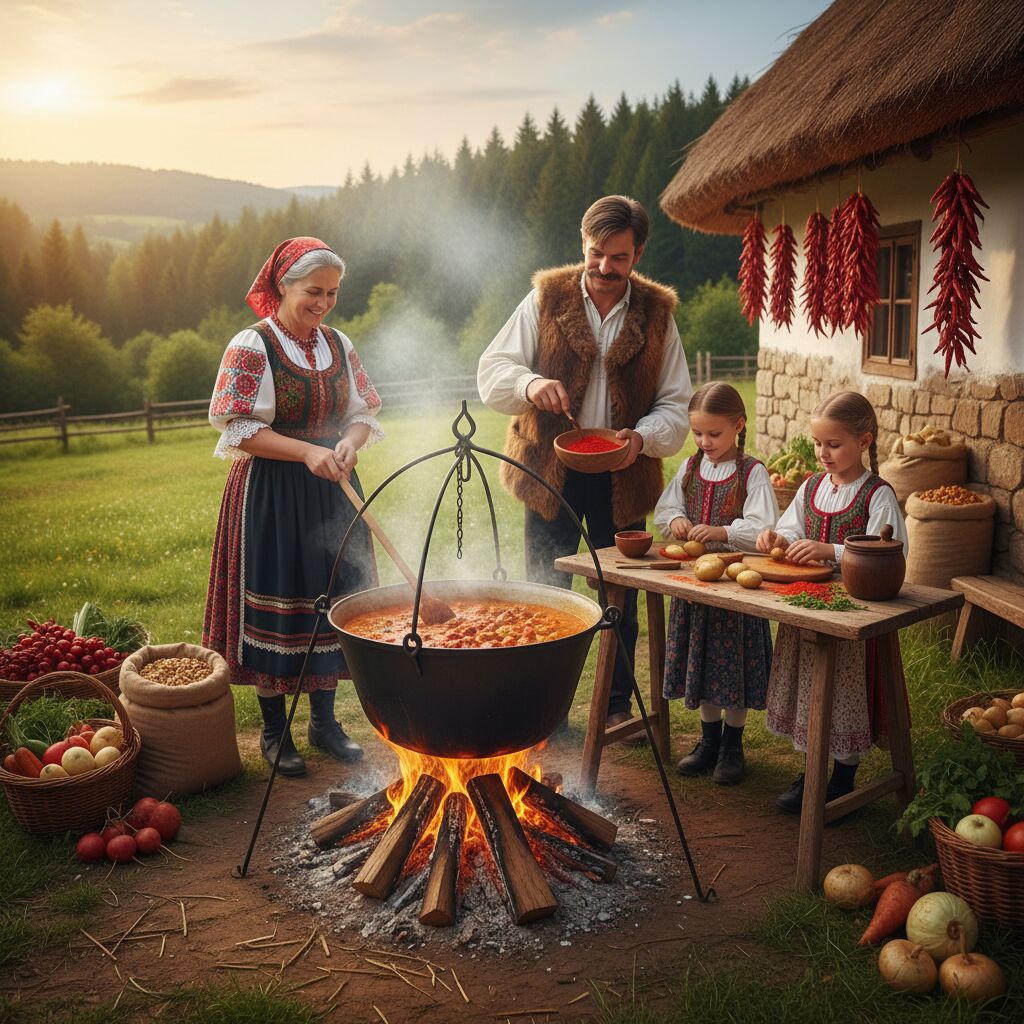Découvrez la recette traditionnelle du goulash hongrois, un plat savoureux et réconfortant à base de viande, paprika et légumes, parfait pour toutes les occasions.