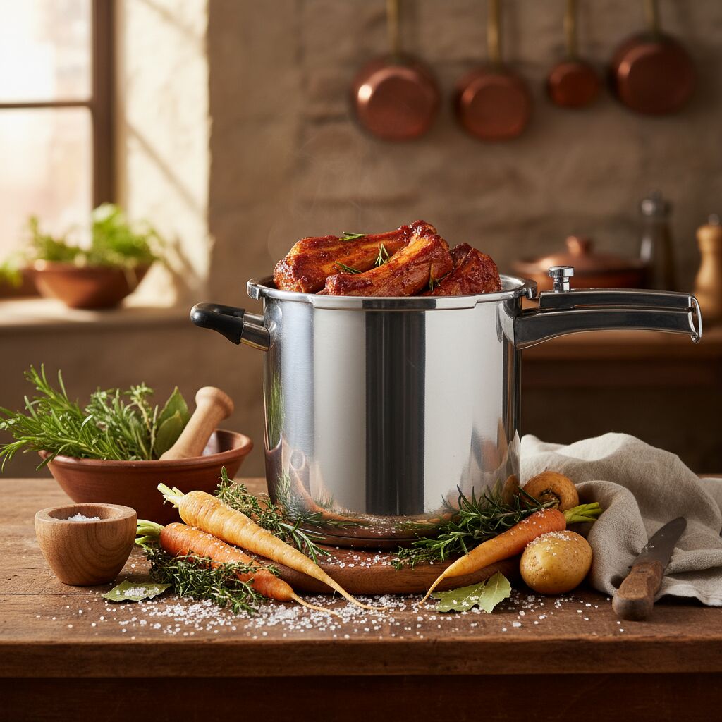 Découvrez le temps de cuisson idéal des travers de porc en cocotte minute pour une viande tendre et savoureuse, prête en un rien de temps.