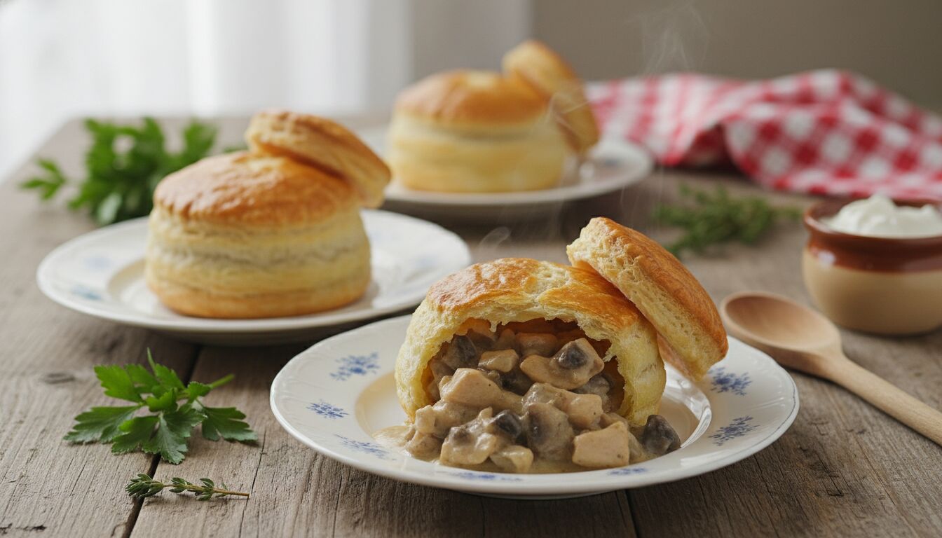 Découvrez la recette authentique des bouchées à la reine à la manière de grand-mère, un plat traditionnel gourmand et réconfortant facile à préparer.