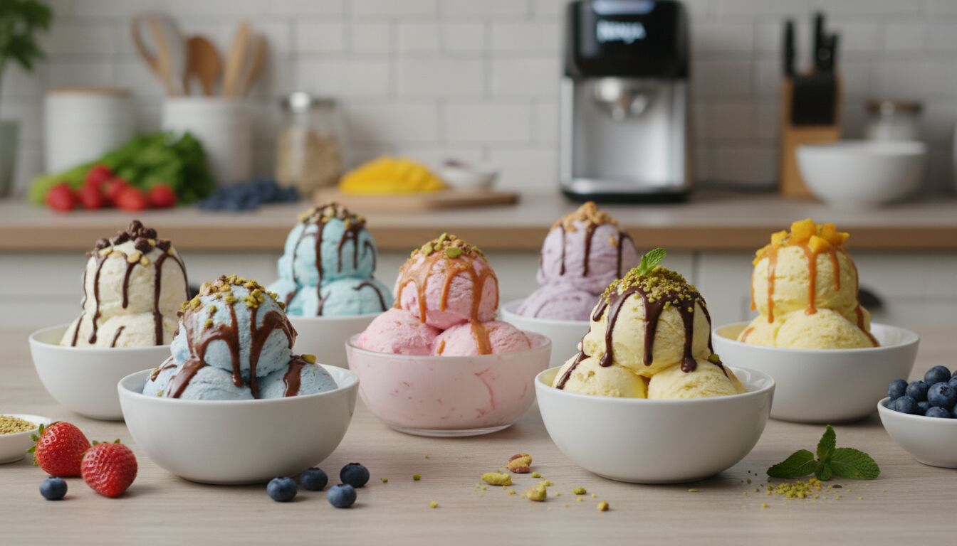 Découvrez 50 recettes faciles et délicieuses pour votre Ninja Creami et régalez-vous avec des desserts maison simples à préparer.