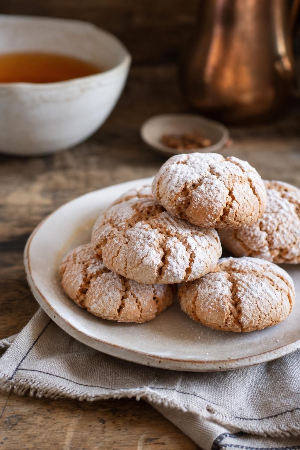 Découvrez la recette traditionnelle italienne des amaretti moelleux, des biscuits délicats à base d'amandes pour un plaisir gourmand authentique.
