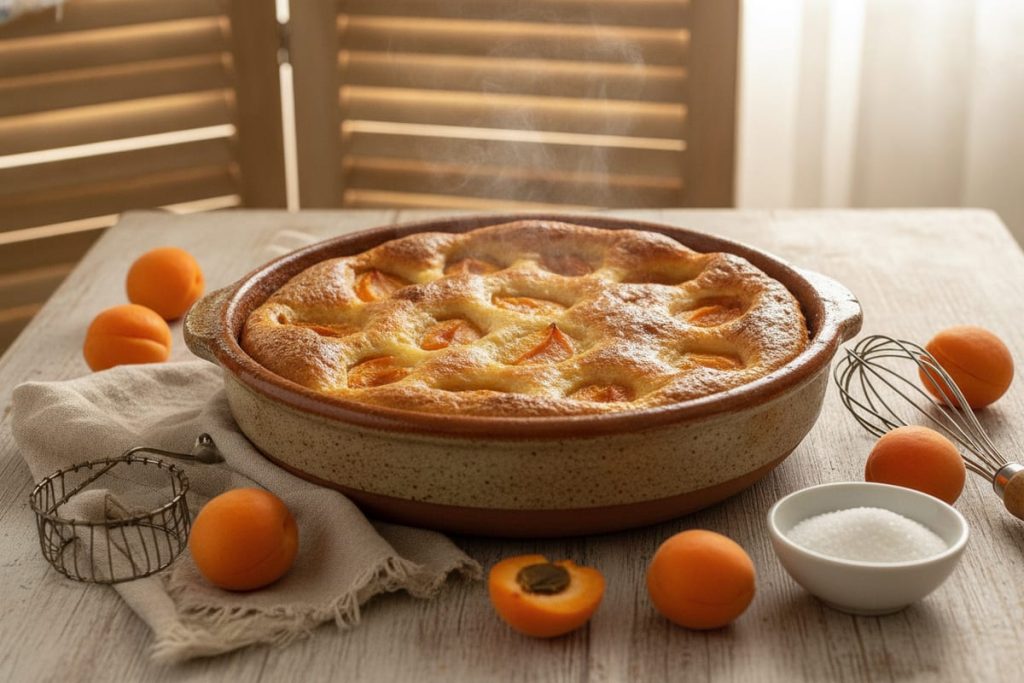 Recette Clafoutis aux abricots de grand-mère : moelleux et facile